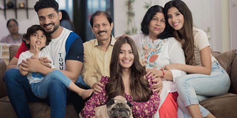Krishna Mukherjee Family & Sister