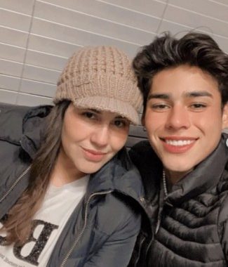 Andrew Davila with his Mother