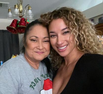 Nikki Blades With Her Mother